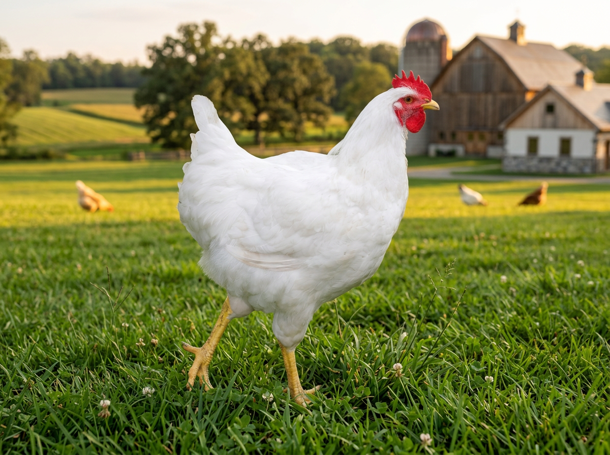White Broiler — live poultry and livestock at NY Poultry & Livestock in Brooklyn