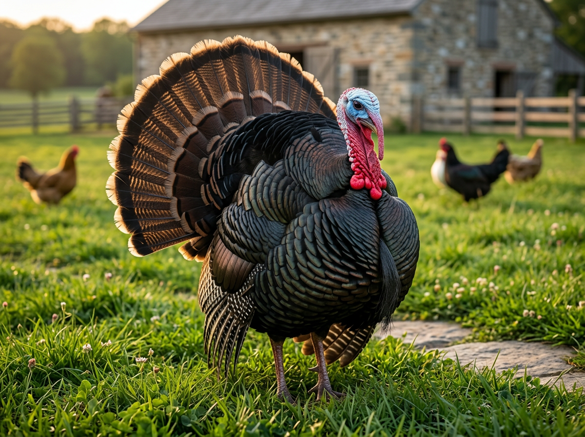 Black Turkeys — live poultry and livestock at NY Poultry & Livestock in Brooklyn